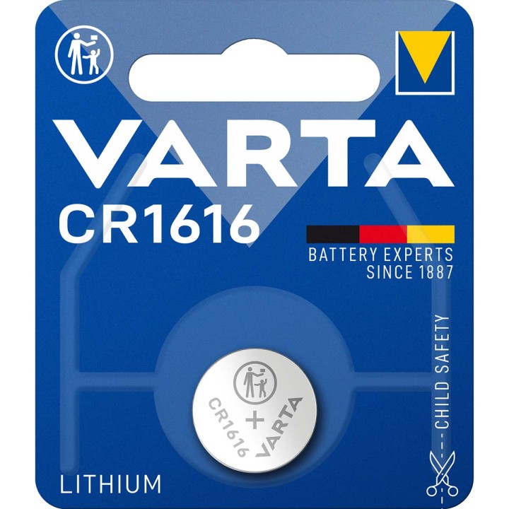 VARTA Lithium Button Cell Battery CR 1616