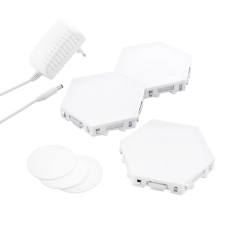 Set of Modular Magnetic and Touch LED Panels Tilight InnovaGoods Pack of 3