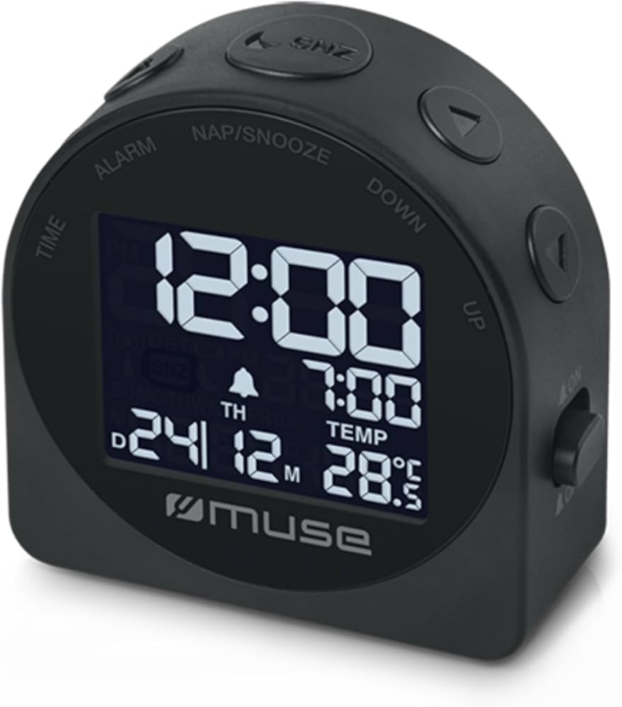 Muse Alarm Clock Black M-09 C