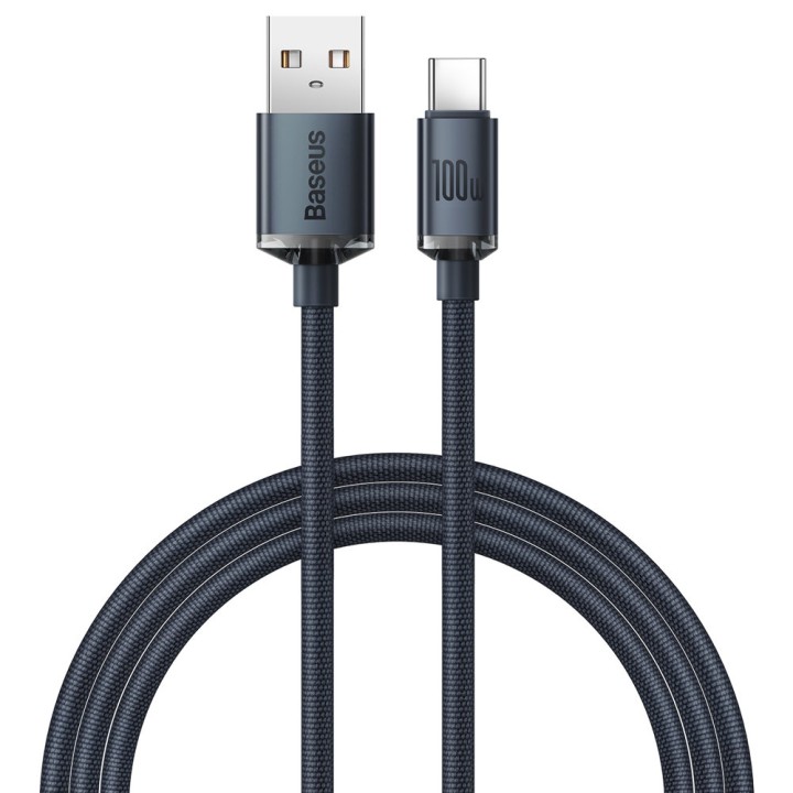 Baseus Crystal Shine USB to Type-C Cable 100W 1.2m Black
