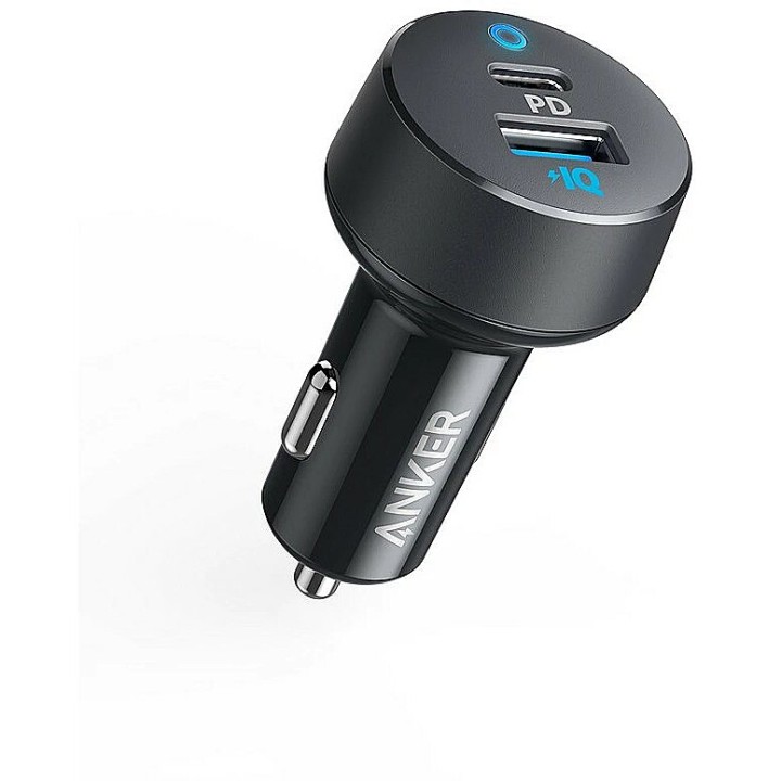 Anker Powerdrive Car charger USB-C + USB-A Black