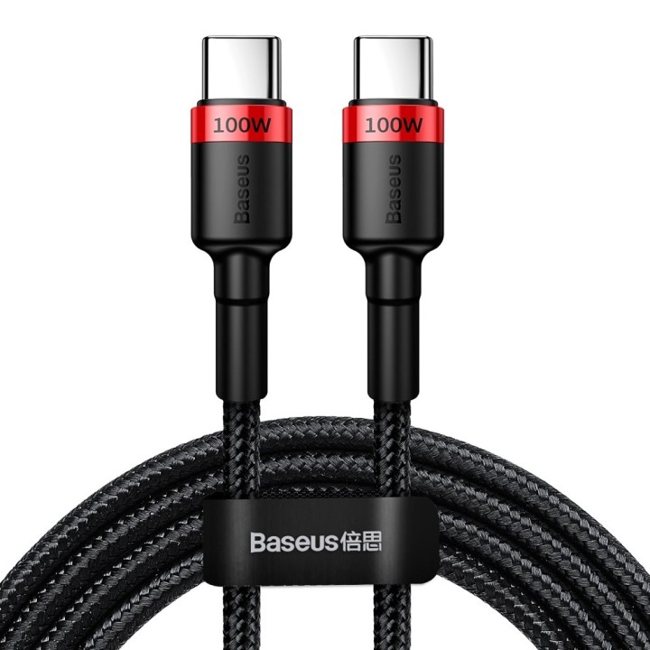 Baseus Type-C Cafule PD2.0 100W flash charging cable 2m Red/Black