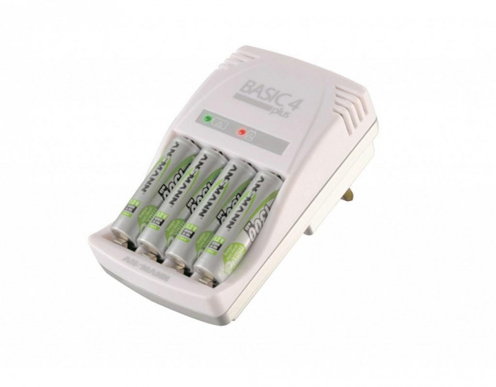 ANSMANN Basic 4 Plus - Batteries Charger - UK Plug