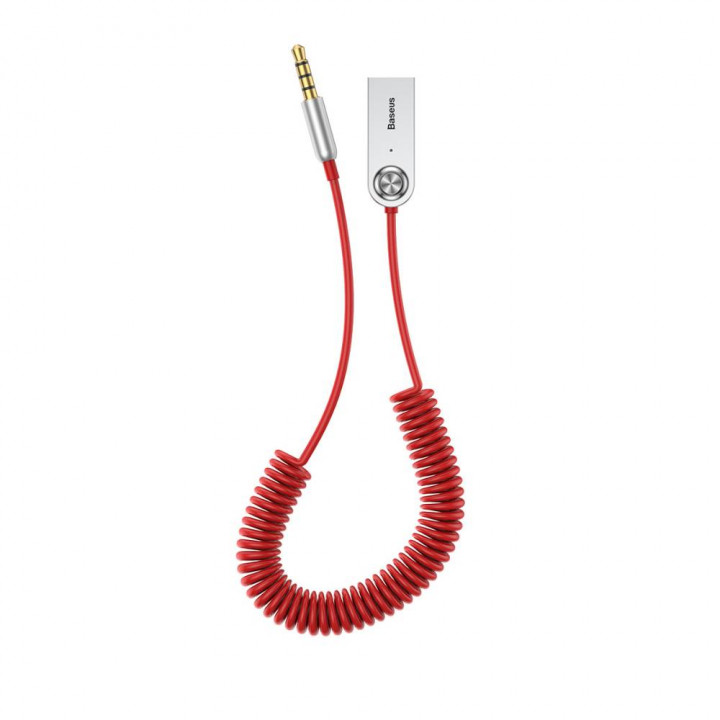 Baseus Converter BA01 USB+Wireless adapter to 3.5mm Jack,cable Red