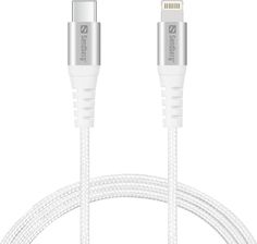 Prio ChargeSync Type-C to Lightning Cable, MFi certified, white