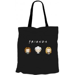 Friends 004 Black Tote Bag