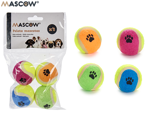 MASCOW Set 4 small pet balls