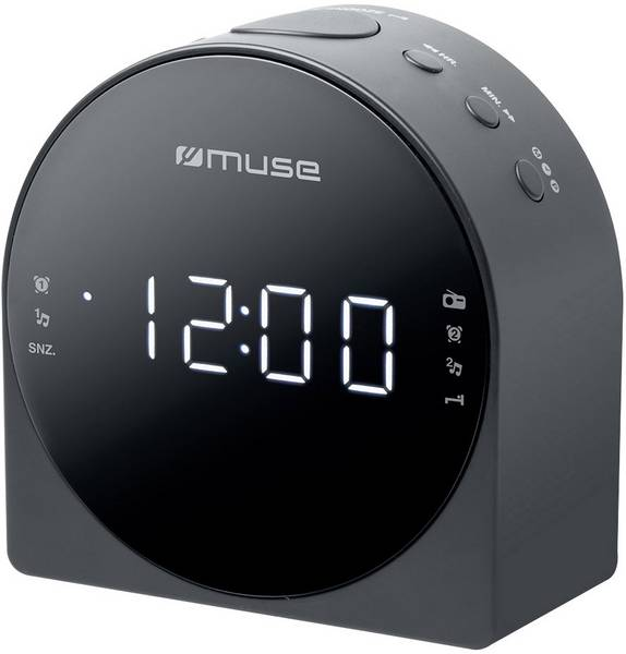 Dual alarm clock/Big display Black