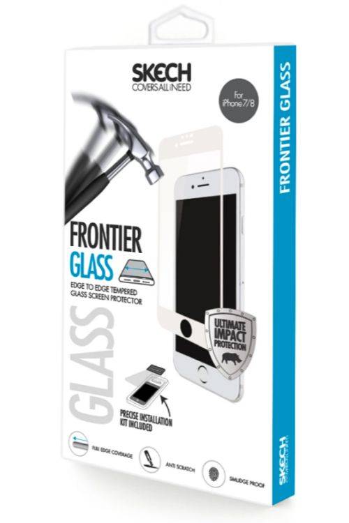 Skech Frontier Tempered Glass Screen Protector for Apple iPhone 8 Plus / 7 Plus / 6S Plus WHITE