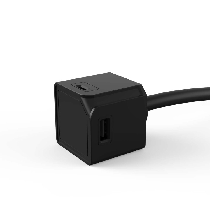 USBcube Extended USB A+C UK  BLACK