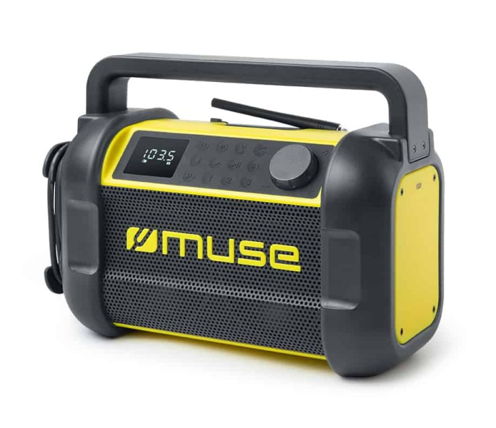 Muse M-928 BTY Jobsite Radio speaker, Black/Yellow