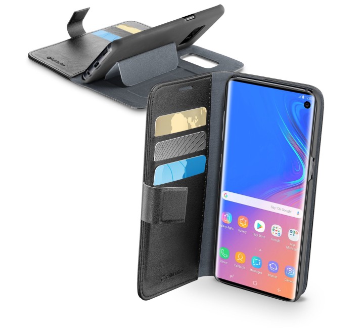 BOOK AGENDA CASE GALAXY S10 BLACK