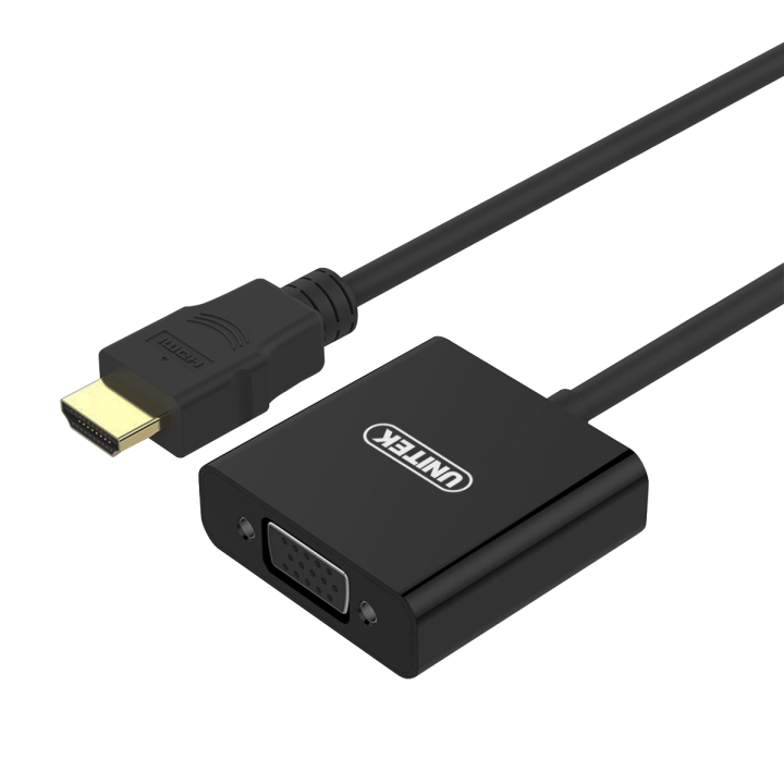 UNITEK HDMI to VGA Adapter with 3.5mm for Stereo Audio
