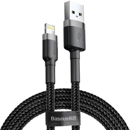 Baseus Cafule Braided Lightning Cable 1.5A 2.0m Grey