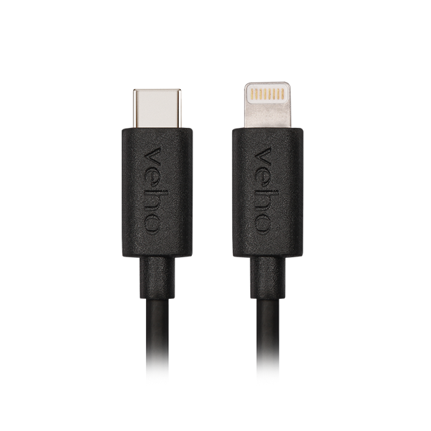 Veho USB-C to Lightning Charge and Sync Cable - 0.2m