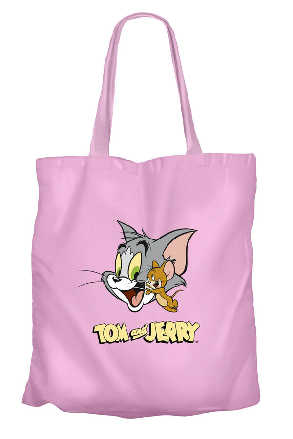 Tom and Jerry 017 Pink Tote Bag