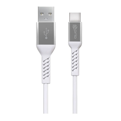prio Charge  Data Cable USB C to USB A 1.2m white