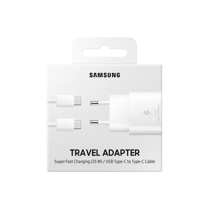 Samsung PD 25W Fast Wall Charger with cable white