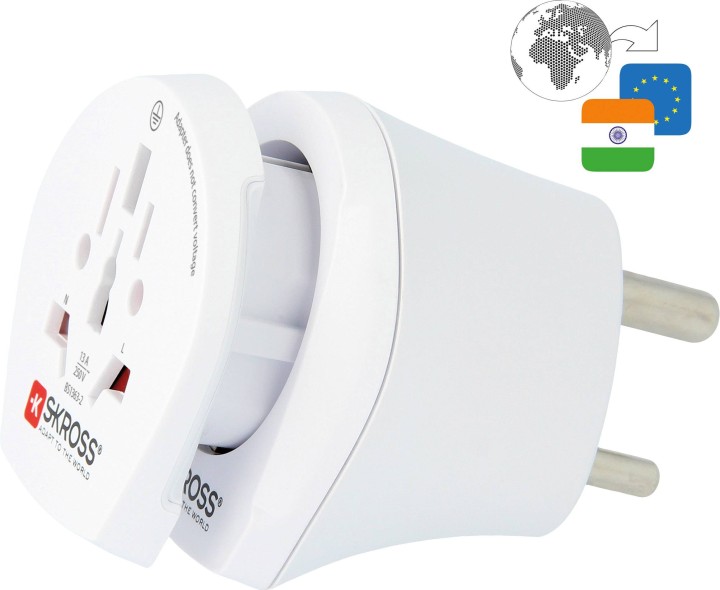 SKROSS travel adapter Combo India  Europe, Type D - 1.500215-E