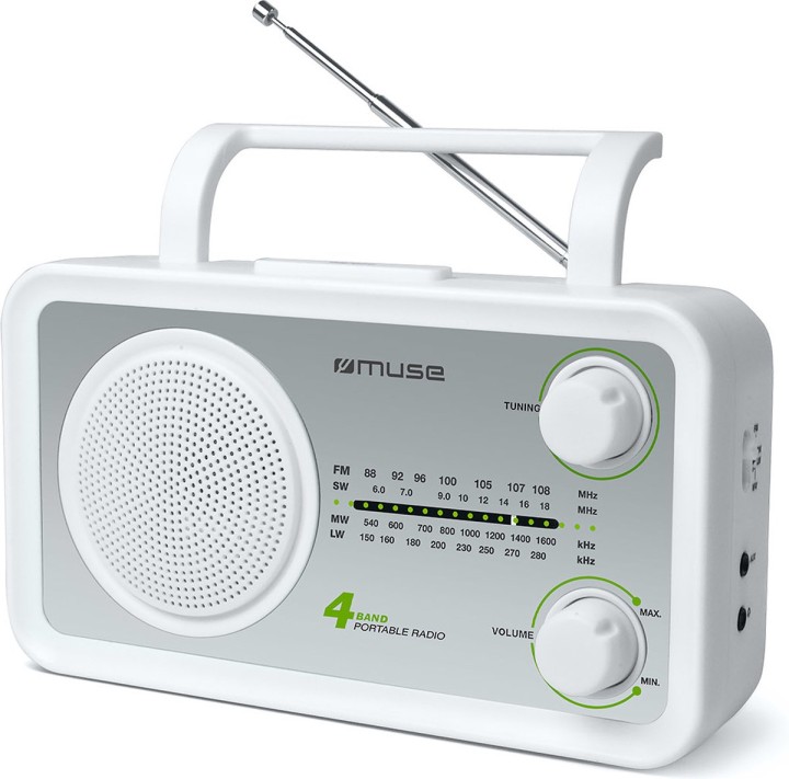 Muse 4-Band Portable Radio Tuner FM