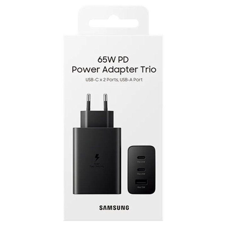 Samsung 65W Power Adapter Trio w/o cable black