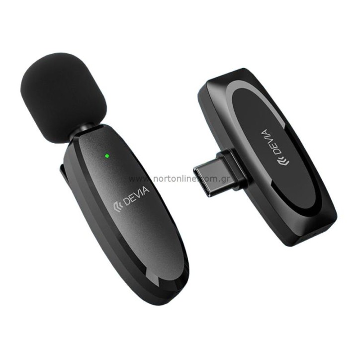 Devia microphone Kintone USB-C 2in1 wireless black