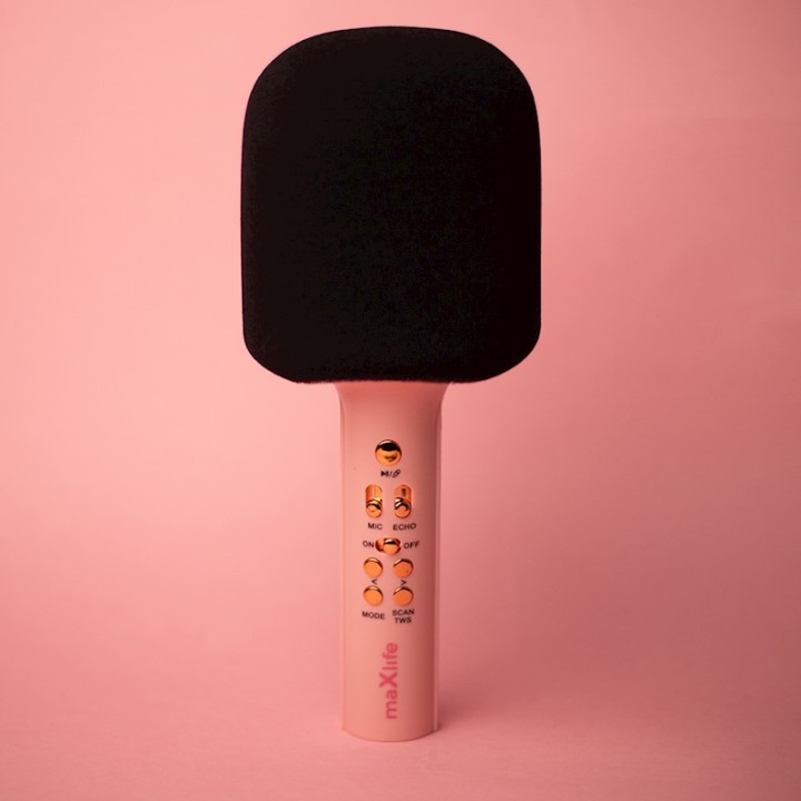 Maxlife Bluetooth microphone with speaker MXBM-600 pink