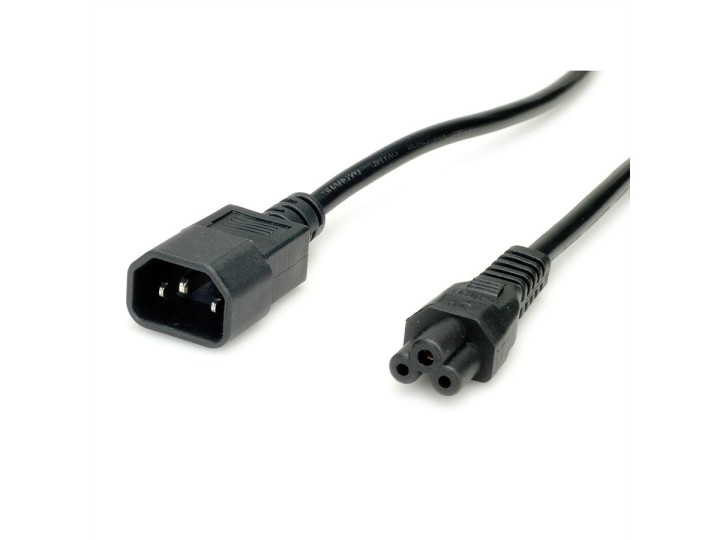 Valueline VLEP11220B30 - Cable C5 Coupler, Male / Female, Right Black