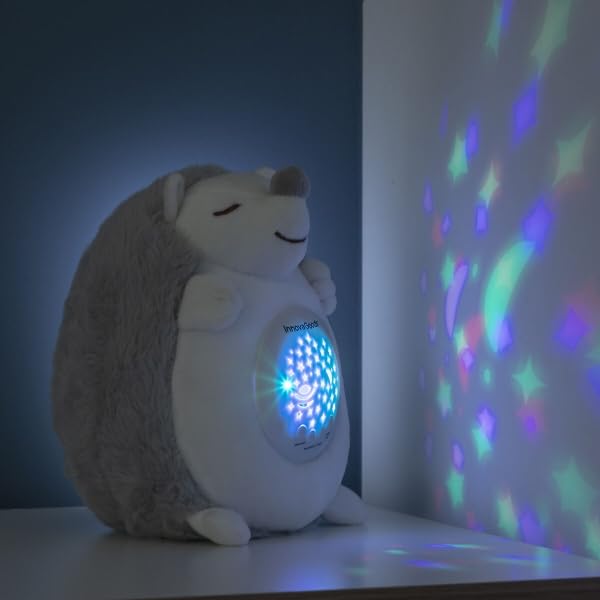 Hedgehog Soft Toy with White Noise and Nightlight