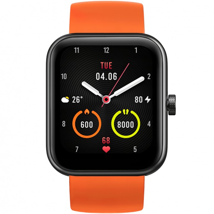 Maimo Smartatch WT2105 Black - Black + Orange Strap