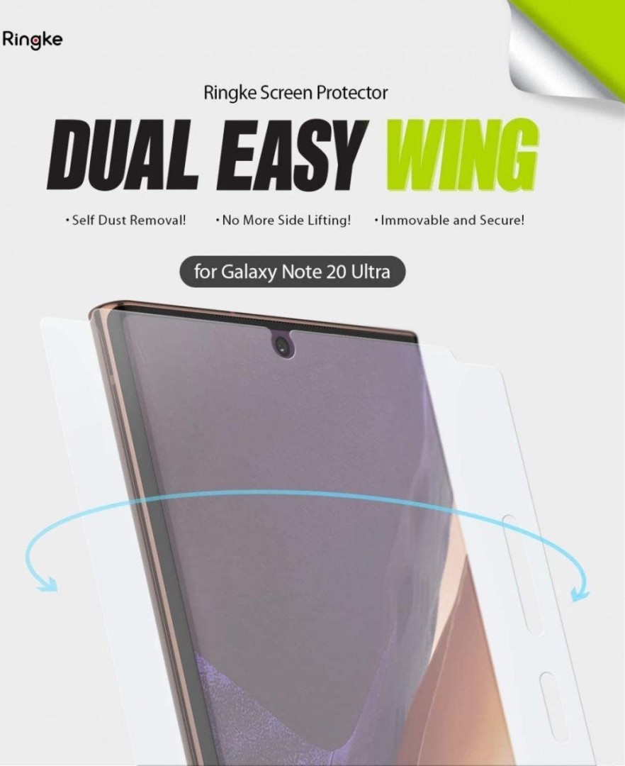 Ringke Galaxy Note 20 Ultra Screen Protector Dual Easy Wing Full 1+1