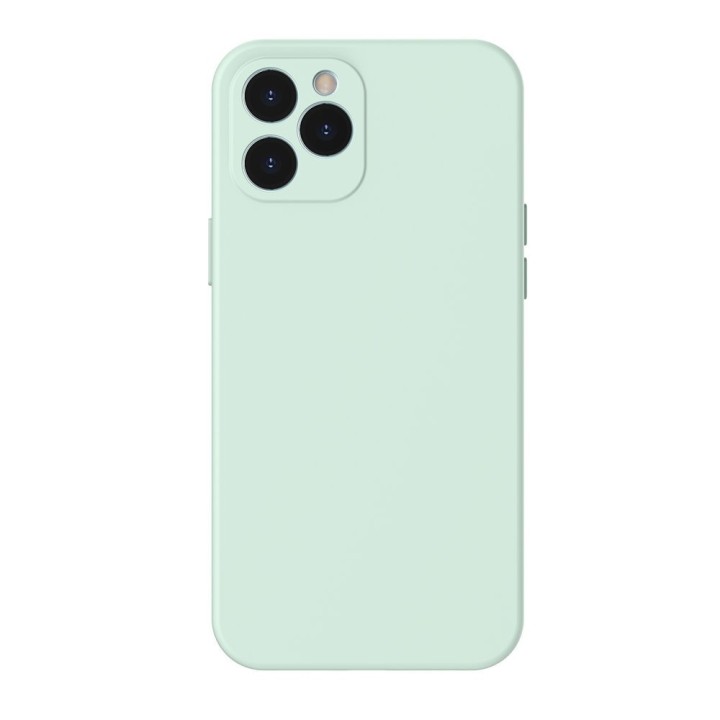 Baseus iPhone 12 Pro Max case Liquid Silica Gel Mint green