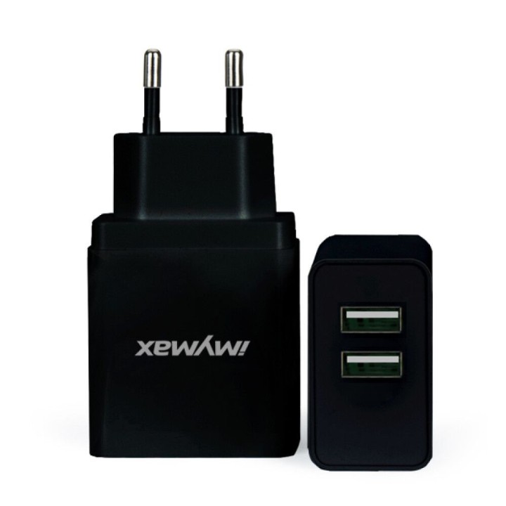 iMYMAX S2 Smart USB Travel Charger black