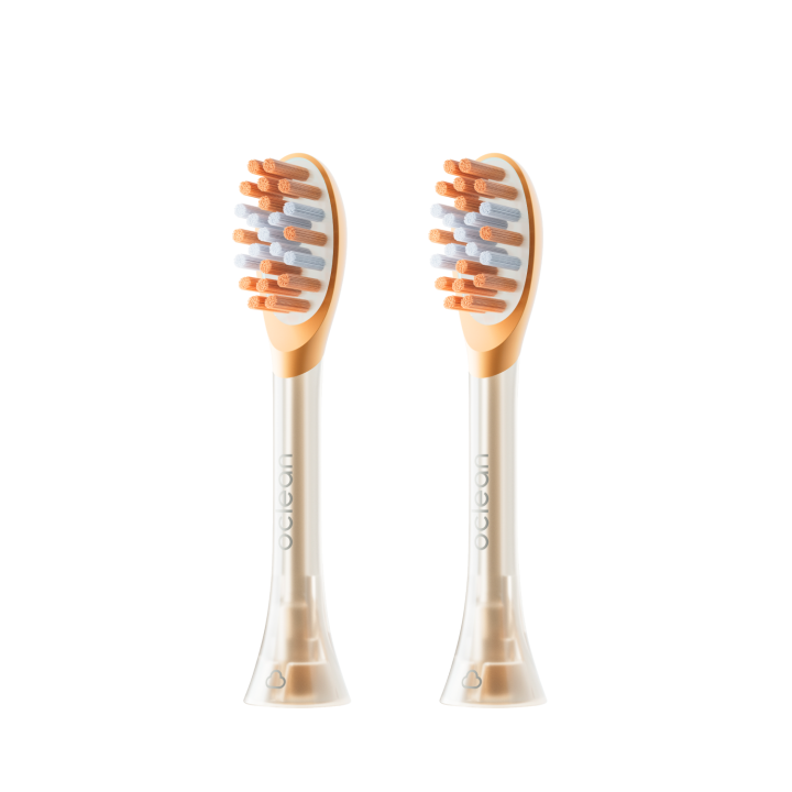 Oclean Easy Clean Electric Toothbrush Heads 2-Pack, Ease Orange