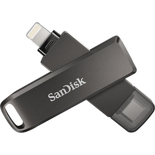 SanDisk iXpand™ Flash Drive Luxe - 128GB for iPhone and USB Type-C Devices