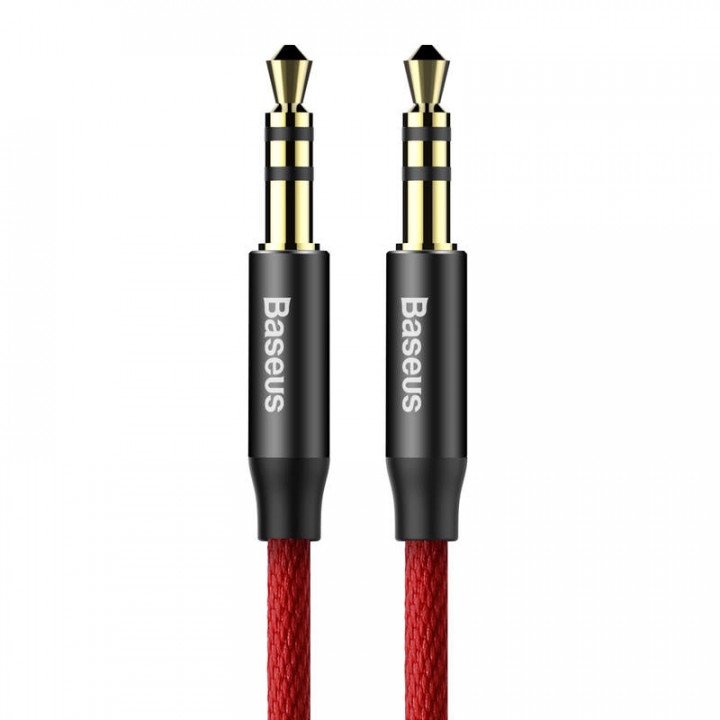 Baseus Audio, Aux 3.5mm Jack - Yiven M30 Cable 1.5M Red/Black