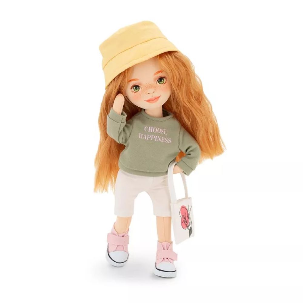 Sweet sisters - sunny in a green sweatshirt + bonus accessories set (35cm)