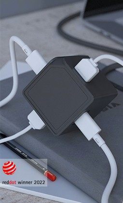 USBcube Extended PD GaN 65W UK GREY