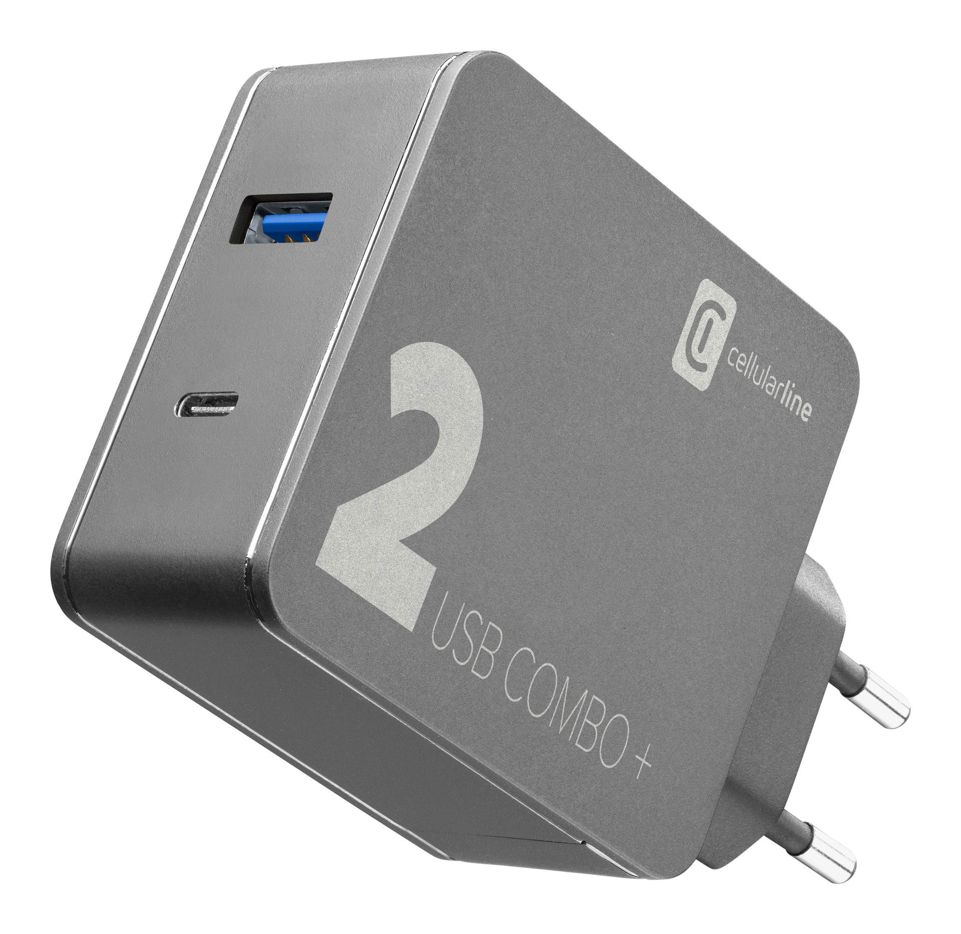 Cellularline Multipower Combo+ 45W Charger + USB-C Cable / EU PLUG