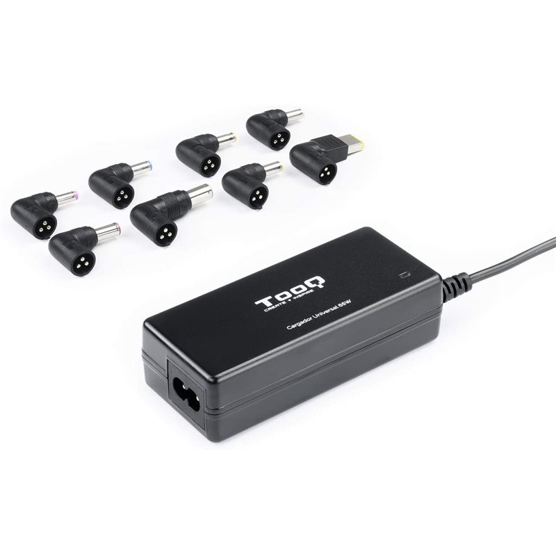 Laptop Charger TooQ TQLC-65BS02AT 65W 8 Connectors Black