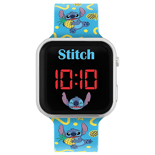 Lilo & Stitch Blue Printed Strap LED Watch - LAS4038