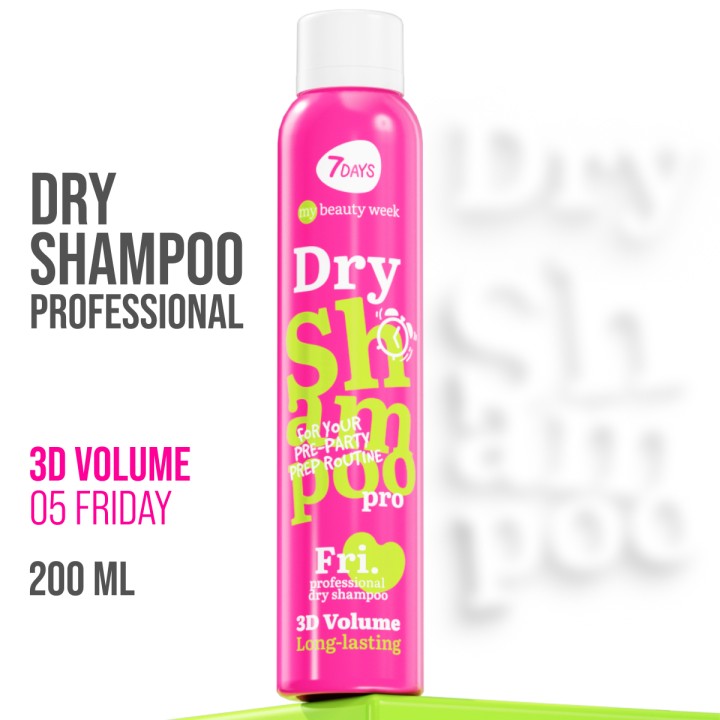 7Days Dry Shampoo 3D Volume 200Ml