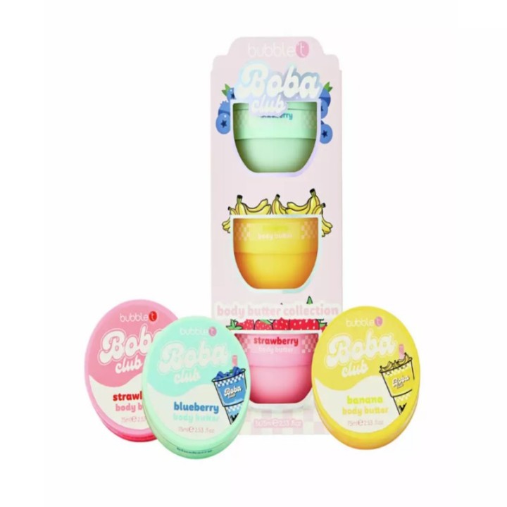 Bubble T Body Butter 3X75Ml Set