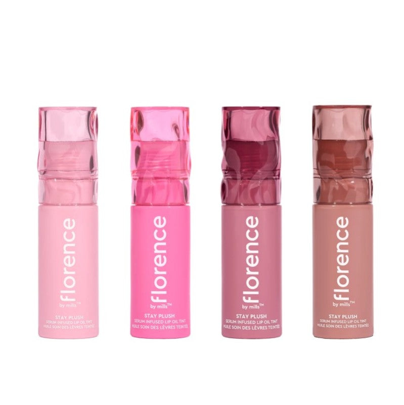 Florence By Mills Stay Plush Lip Oil Strawberry Sunrise