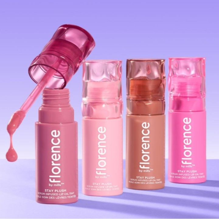 Florence By Mills Stay Plush Lip Oil Tint Tutti Frutti