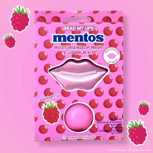 Read My Lips Mentos Rasberry Lip Mask+Lip Balm Kit