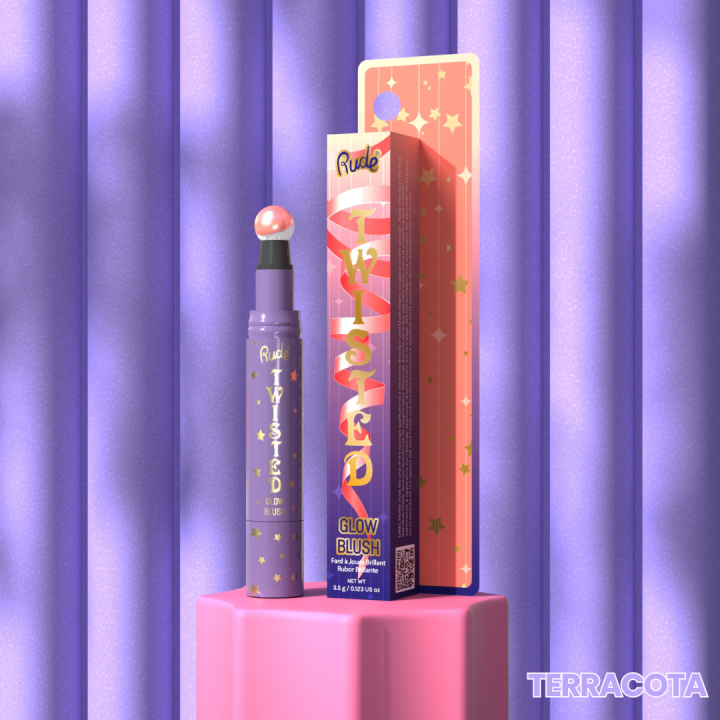 Rude Cosmetics Twisted Glow Blush - Coral Haze