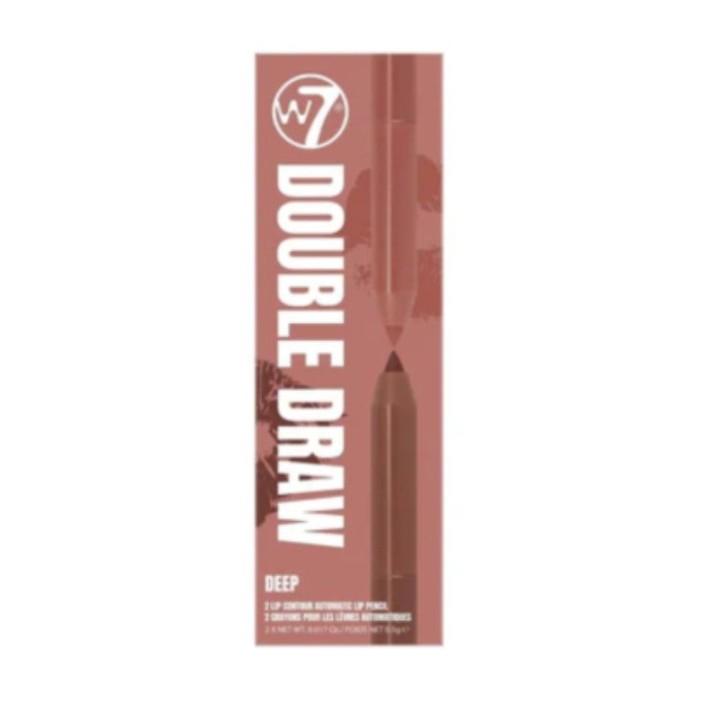 W7 Double Draw Lipliner Pencil-Deep