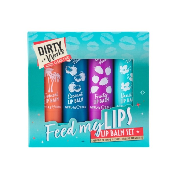 Dirty Works Feed My Lips Lip Balm Set