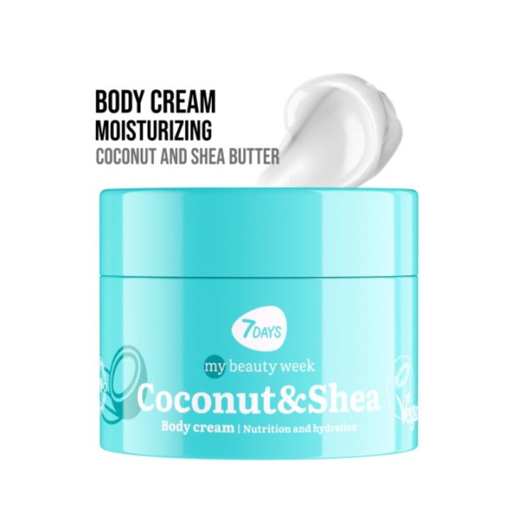 7Days Nutrition & Hydration Coconut & Shea Body Cream 250Ml